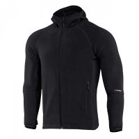 Chaqueta con capucha M-TAC Polartec Sport negra
