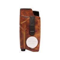 Encendedor VECTOR XCaliber Double Cutter caoba