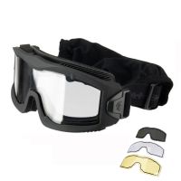 Gafas LANCER TACTICAL Aero Thermal negras 3 lentes