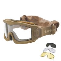 Gafas LANCER TACTICAL Aero Thermal Tan 3 lentes