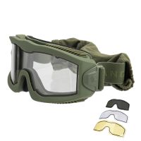 Gafas LANCER TACTICAL Aero Thermal verde OD 3 lentes