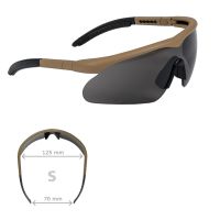 Gafas SWISS EYE Raptor 3 lentes con montura coyote (S)
