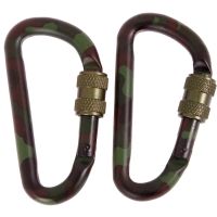 Pack 2 uds Mosquetón de Aluminio MILTEC 60 mm