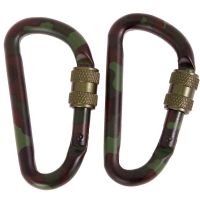 Pack 2 uds Mosquetón de Aluminio MILTEC 80 mm