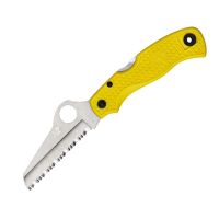 Navaja de Rescate SPYDERCO Saver Salt Clipit amarilla