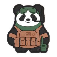 Parche 3D PVC IMMORTAL WARRIOR Oso Panda Táctico coyote