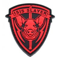 Parche Goma 3D ISIS Slayer rojo