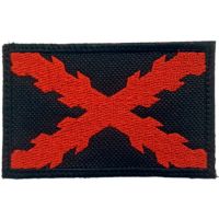 Parche textil Cruz de Borgoña negro