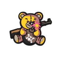 Parche IMMORTAL WARRIOR PVC 3D Teddy Terror marrón