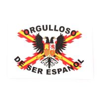 Pegatina IMMORTAL WARRIOR 2D Borgoña Orgulloso de Ser Español