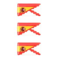 Pegatina IMMORTAL WARRIOR 3D Borgoña España 3 piezas