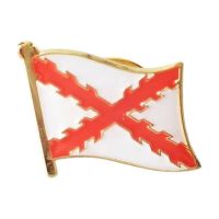 Pin IMMORTAL WARRIOR Cruz de Borgoña blanco