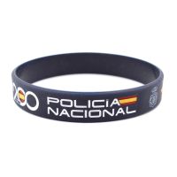Pulsera PVC IMMORTAL WARRIOR Policia Nacional 200 Aniversario azul marino