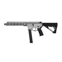 Subfusil Lancer Tactical Zion Arms PW9 Long Hand Guard Silver 6mm