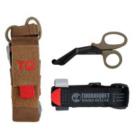 Torniquete RHINO RESCUE con Tijeras y Funda coyote