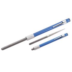 Afilador de bolsillo Buck Diamond para cuchillos de filo liso, filo dentado y anzuelos Azul
