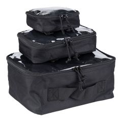 Bolsas organizadoras MOLLE 3 piezas con parte superior transparente