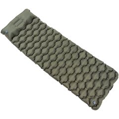 COLCHONETA HINCHABLE CON ALMOHADA VERDE