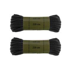 Cordones MILTEC Polyester 220 cm negros