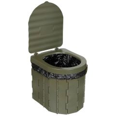 Inodoro portátil MFH Plegable verde