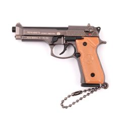 LLAVERO REPLICA PISTOLA BERETTA 92 TAN
