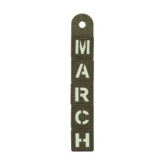 Parche de Identificación Médica para protocolo MARCH Cordura 500D con fijación de velcro letras fosforescentes 3x3 cm Ranger