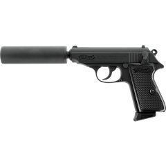 Walther PPK S con supresor y cañón roscado
