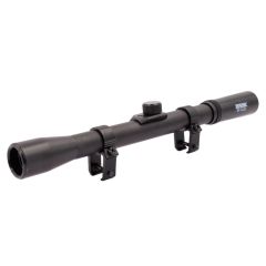 MIRA TELESCÓPICA 4x20 TUBO 25,4 mm RETÍCULA 30/30 SELLADA RELLENA CON NITRÓGENO METAL Y POLÍMERO