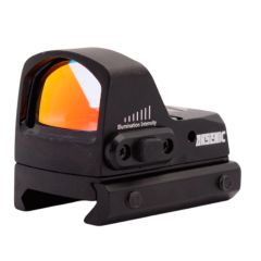 MIRA PUNTO ROJO ULTRA COMPACTA ESTILO RMR MONTAJE PICATINNY AUMENTO 1X CUERPO DE ALUMINIO PERFIL BAJO COINCIDENCIA CON MIRAS MECÁNICAS FIJACIÓN TORNILLO ALLEN