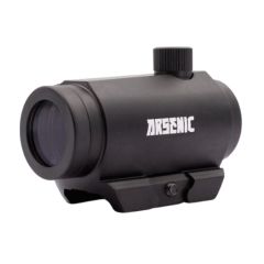 MIRA PUNTO ROJO COMPACTA TIPO T1 AS22M1 22 MM AUMENTO 1X ILUMINADA EN ROJO Y VERDE INTENSIDAD REGULABLE ALUMINIO MONTAJE PICATINNY CR1632 SELLADA 7 CM 130 G