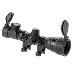 MIRA TELESCÓPICA 2 a 6x 32 mm Retícula telémetro Objetivo ajustable Tubo 25.4 mm Aluminio 6061 T6