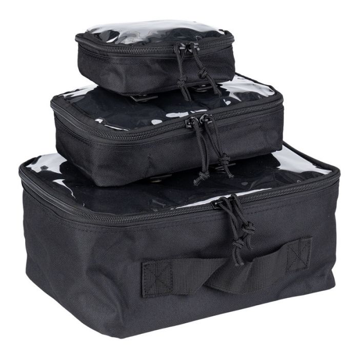 Bolsas organizadoras MOLLE 3 piezas con parte superior transparente