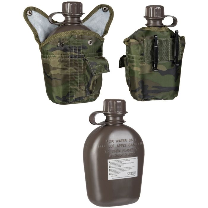 CANTIMPLORA MILITAR CON FUNDA CAMO