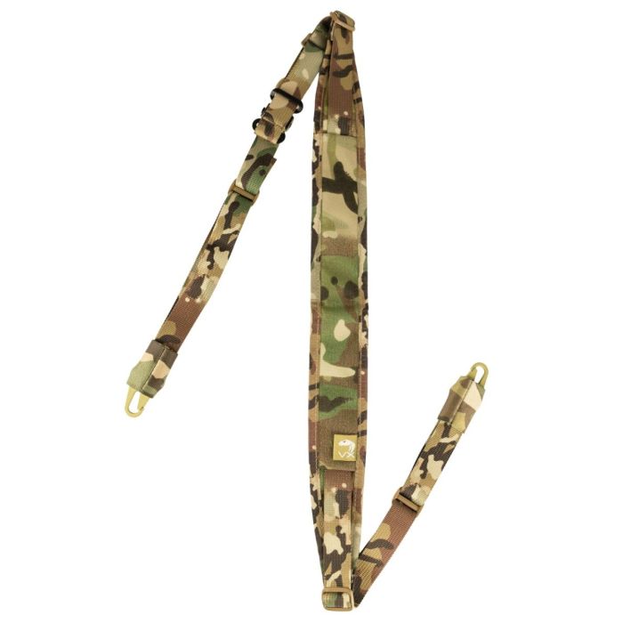 Correa portafusil táctica 2 puntos elástica ambidiestra Multicam