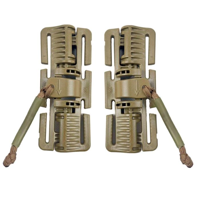 HEBILLAS DE LIBERACIÓN RÁPIDA Coyote Tan