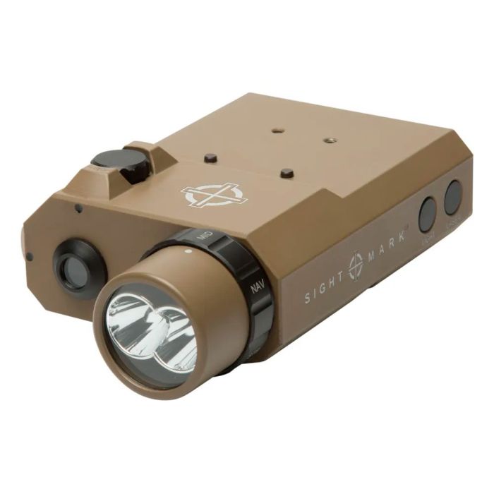 LÁSER CON LINTERNA LED 300 LÚMENES IR Combo Duraluminio