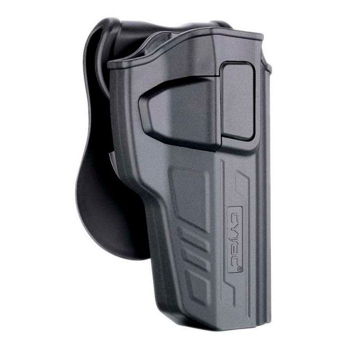 Pistolera rígida diestro para Beretta 92 retención nivel II rotativa 360 grados liberación rápida pala para cinturón