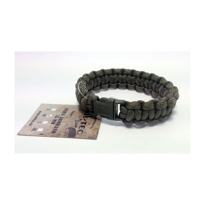 PULSERA PARACORD 15MM VERDE