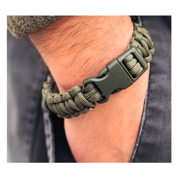 PULSERA PARACORD 22MM VERDE
