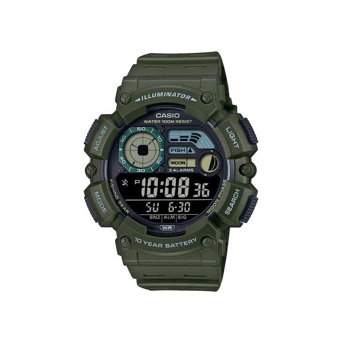 RELOJ DIGITAL MULTIFUNCIONAL VERDE MILITAR