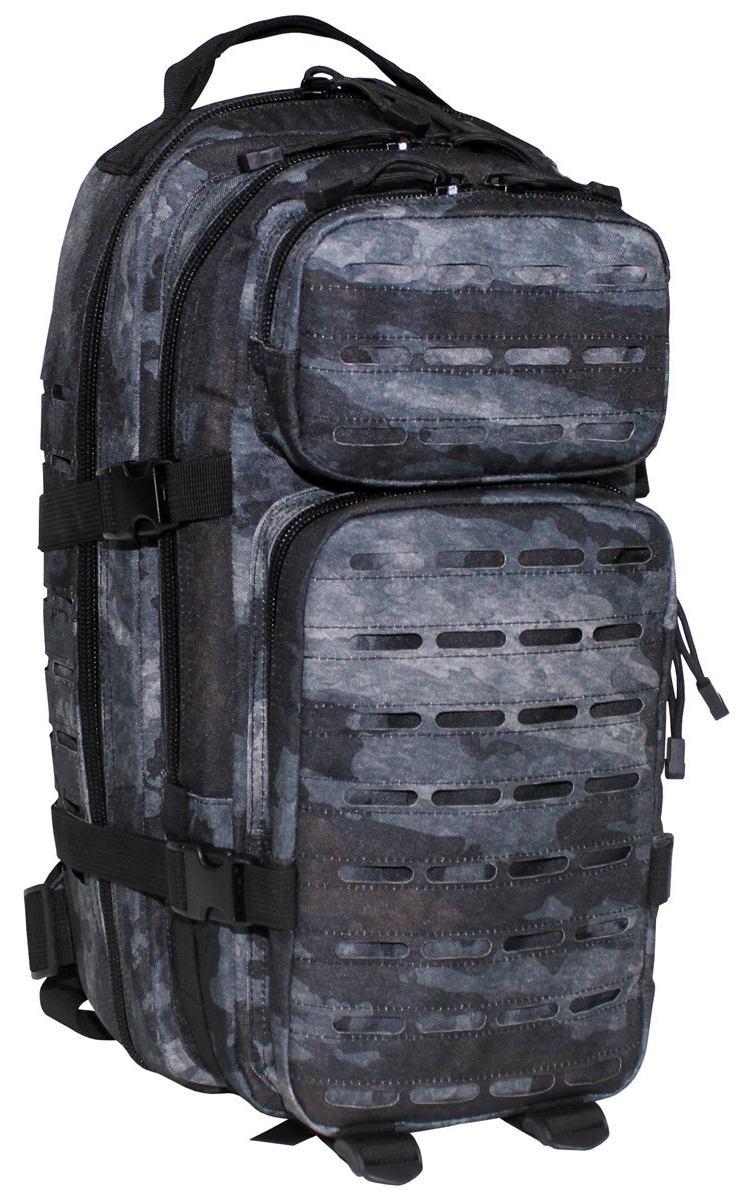 Sac à Dos Tactique MFH Assault I Laser 30L - Randonnée, Militaire, Police - Noir
