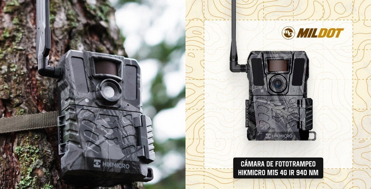 Cámara de Fototrampeo HIKMICRO M15 4G IR 940 nm