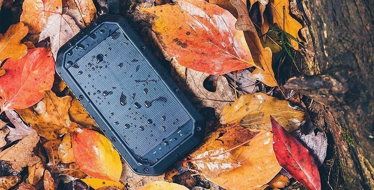 Cargador solar portátil BASICNATURE 20000 mAh