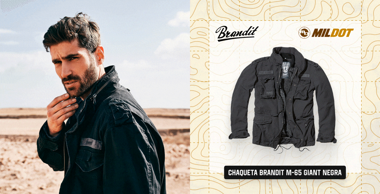 Chaqueta BRANDIT M-65 Giant negra