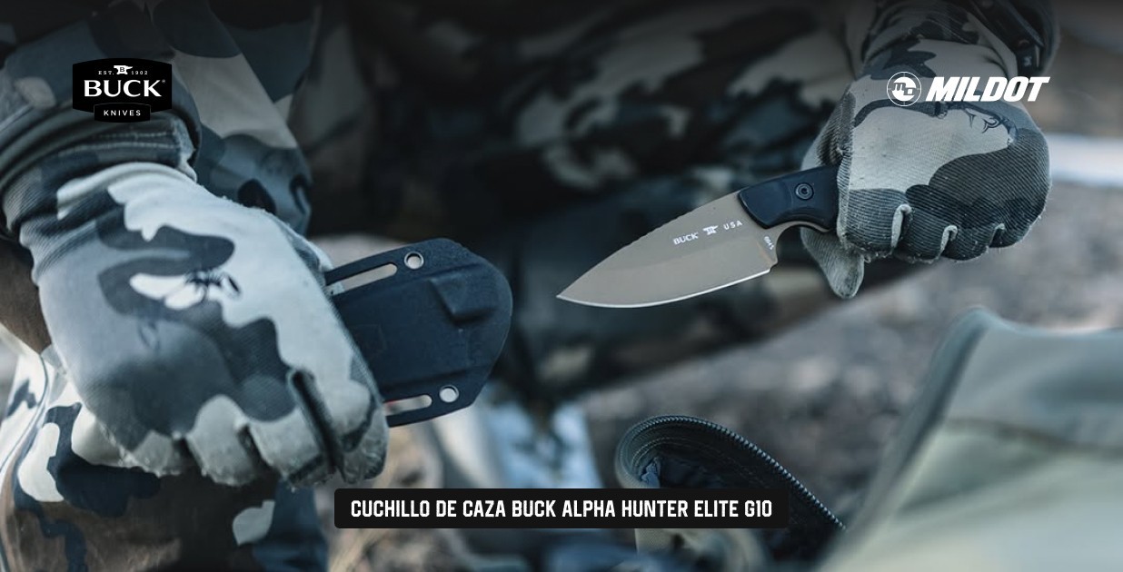 Cuchillo de caza BUCK Alpha Hunter Elite G10