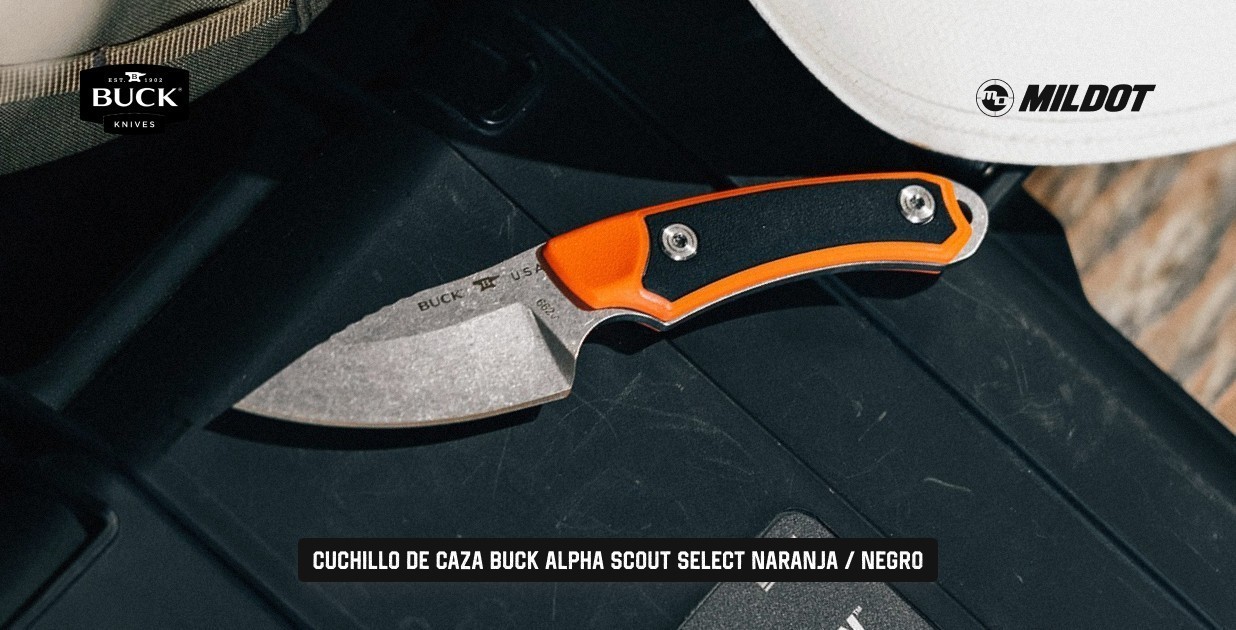 Cuchillo de caza BUCK Alpha Scout Select naranja/negro