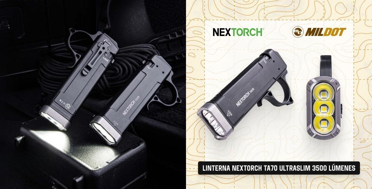 Linterna NEXTORCH TA70 Ultraslim 3500 lúmenes