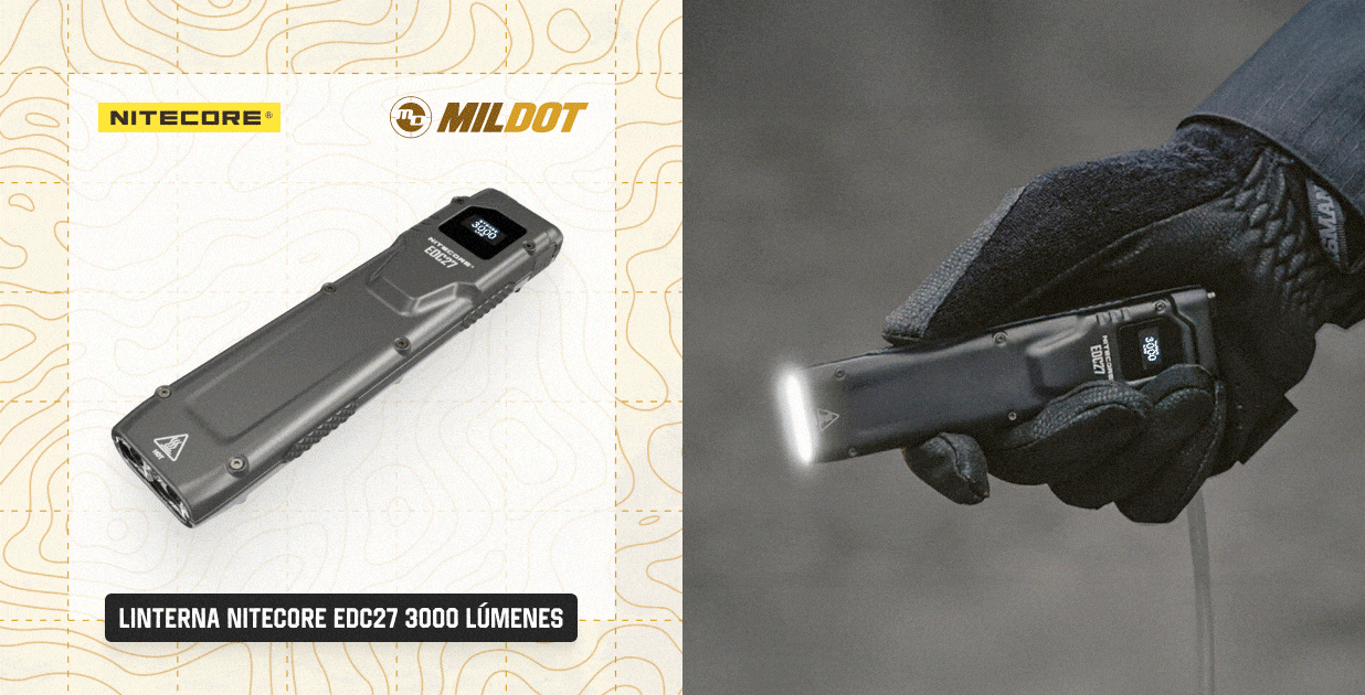 Linterna NITECORE EDC27 3000 Lúmenes