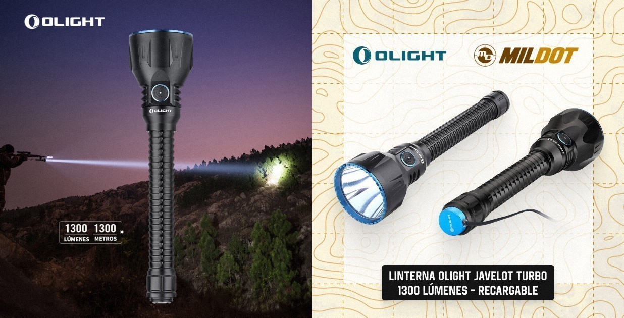 Linterna OLIGHT Javelot Turbo 1300 lúmenes - Recargable