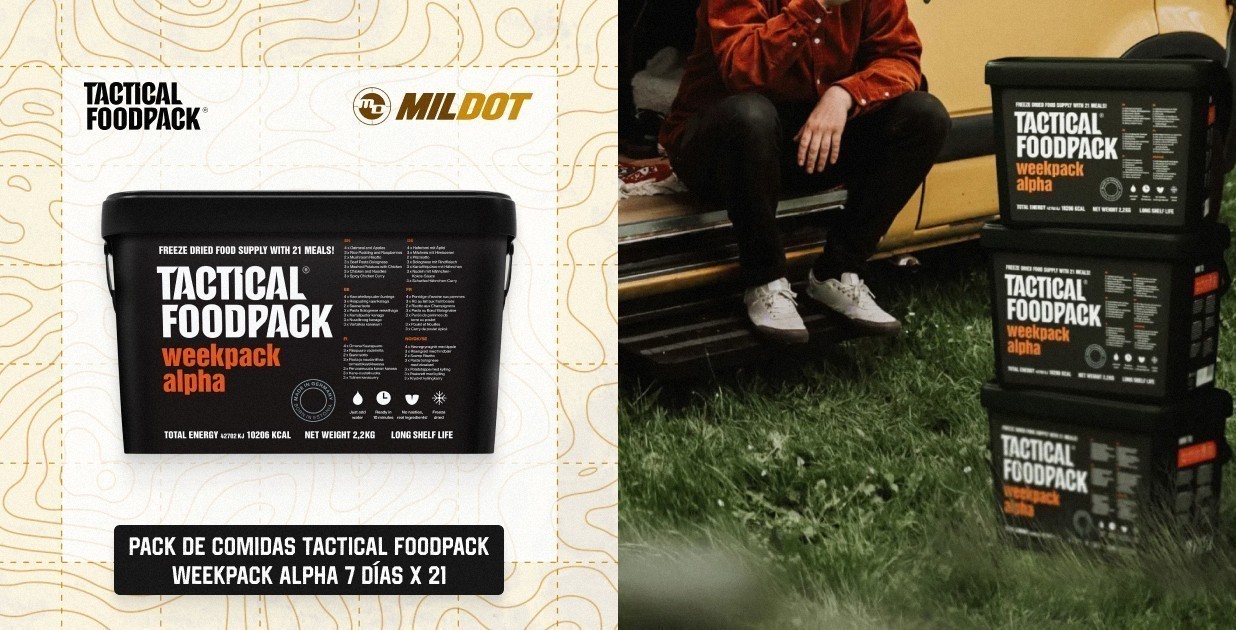 Pack de Comidas TACTICAL FOODPACK Weekpack Alpha 7 Días x 21
